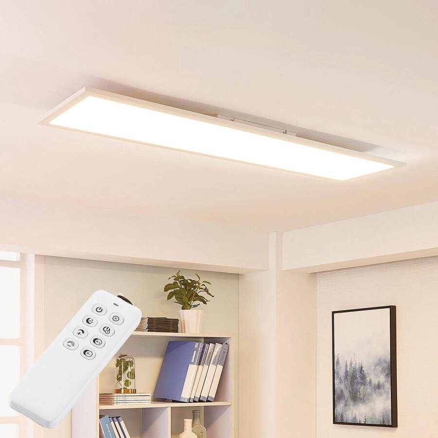 ARCCHIO LED paneel- met dimmer 1licht metaal aluminium kunststof H: 5.2 cm wit (RAL 9016) Inclusief lichtbron