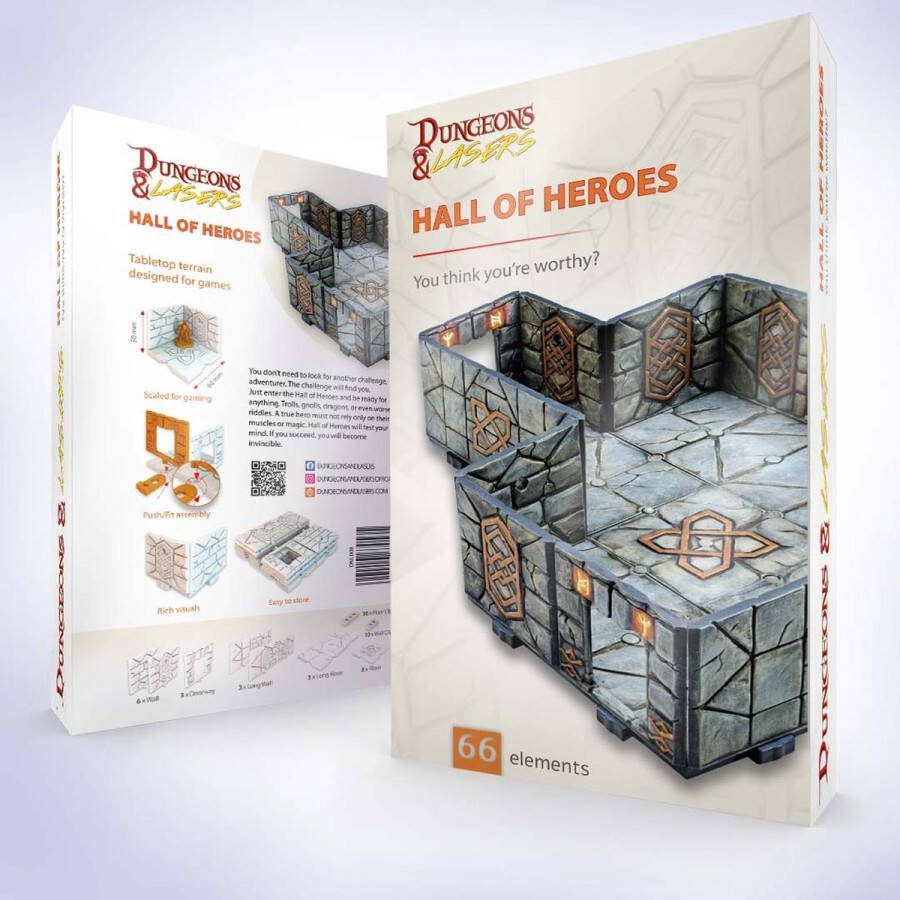 Archon Studios Dungeons and Lasers HALL OF HEROES RPG Terrein Roleplaying Games Geschikt voor DND 5E