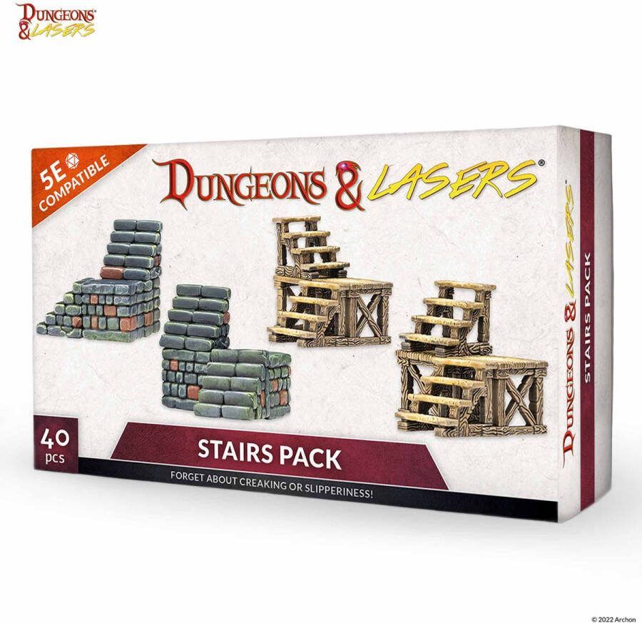 Archon Studios Dungeons and Lasers STAIRS PACK RPG Terrein Roleplaying Games Geschikt voor DND 5E