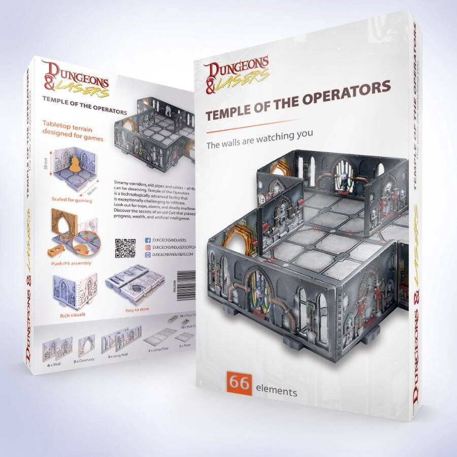 Archon Studios Dungeons and Lasers TEMPLE OF THE OPERATORS RPG Terrein Roleplaying Games Geschikt voor DND 5E