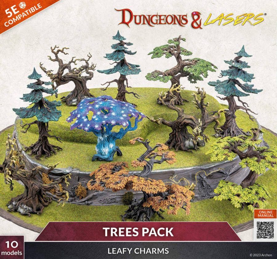 Archon Studios Dungeons and Lasers TREES PACK RPG Terrein Roleplaying Games Geschikt voor DND 5E