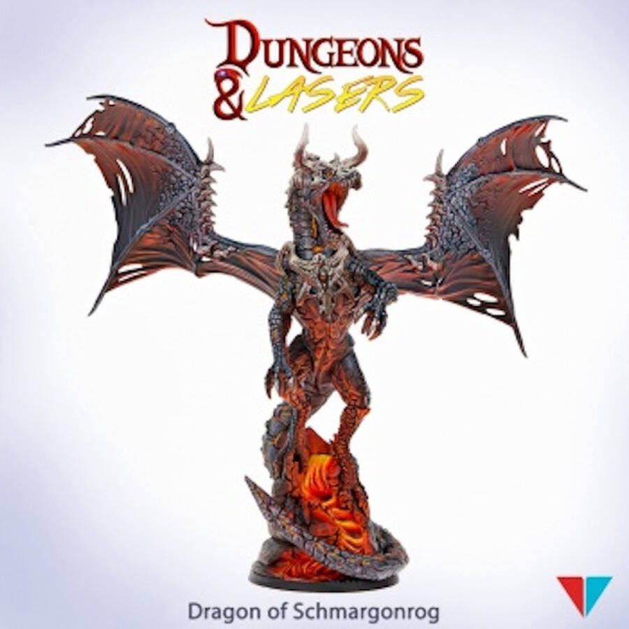 Archon Studio Dungeons & Lasers Dragon of Schmargonrog Geschikt voor DND 5E Wargames Geschikt voor Warhammer