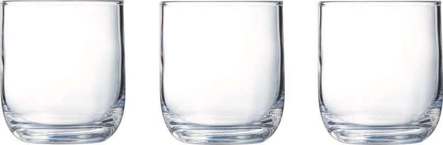 Arcoroc 12x Stuks tumbler waterglazen drinkglazen transparant 230 ml Glazen Drinkglas waterglas sapglas