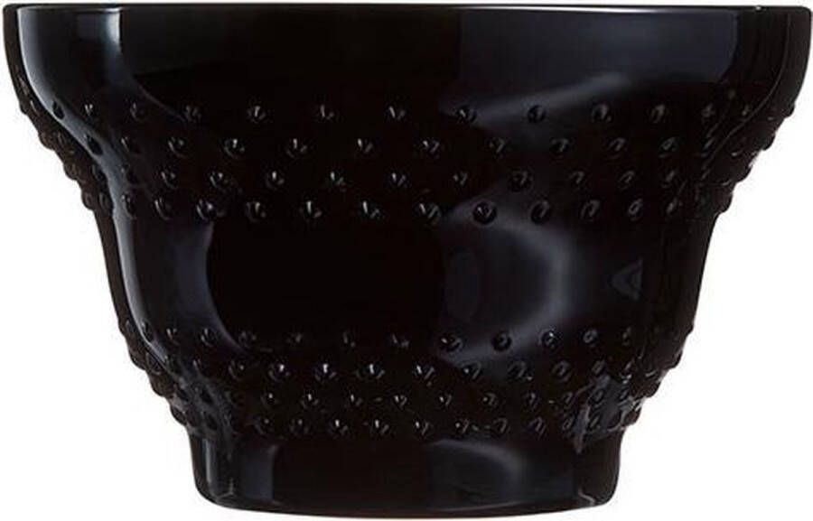 Arcoroc Maeva Dots Ijscoupe Zwart 20cl (set van 6)
