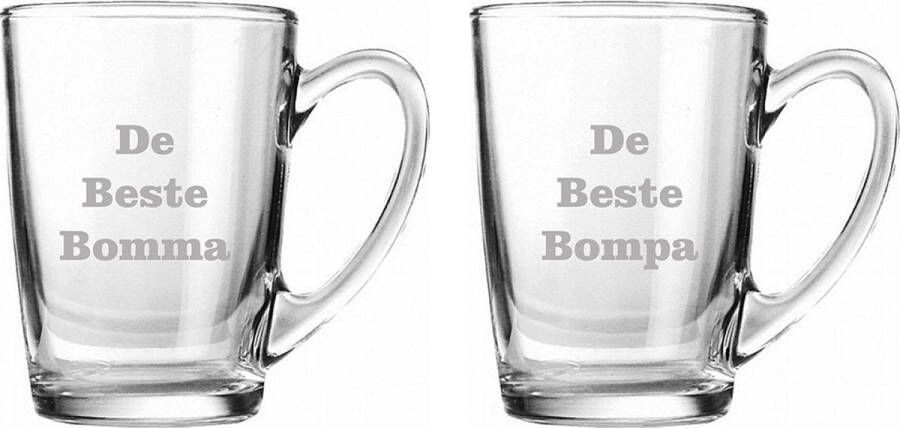 Arcoroc New Morning Theeglas gegraveerd 32cl De Beste Bomma-De Beste Bompa