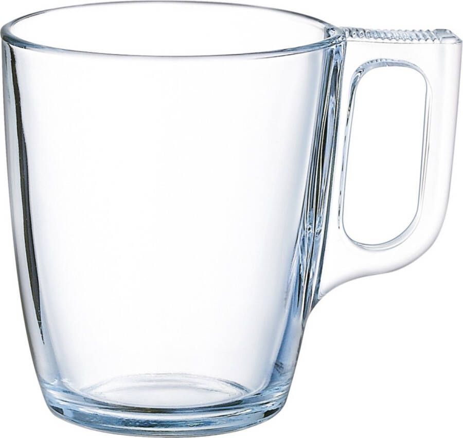 Arcoroc Theeglazen Ceylon 6x transparant glas 6.5 x 8 cm 250 ml Koffie- en theeglazen