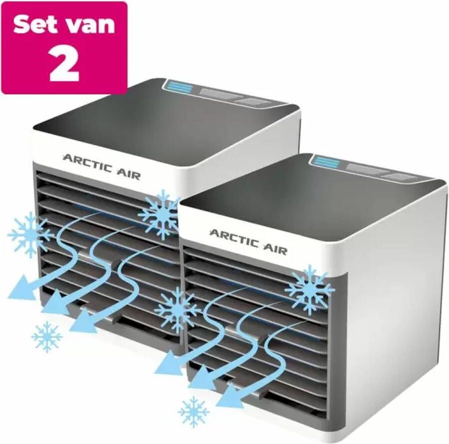 Arctic Air Ultra Portable Luchtkoeler 3 Snelheden Set van 2