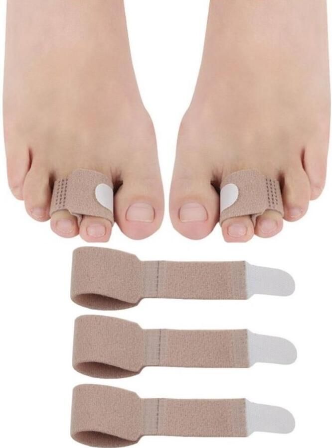 Ardran & Tookar Teenspalk toe spreader Hallux Valgus teenspreider hamerteen teencorrector vingerspalk 3 stuks