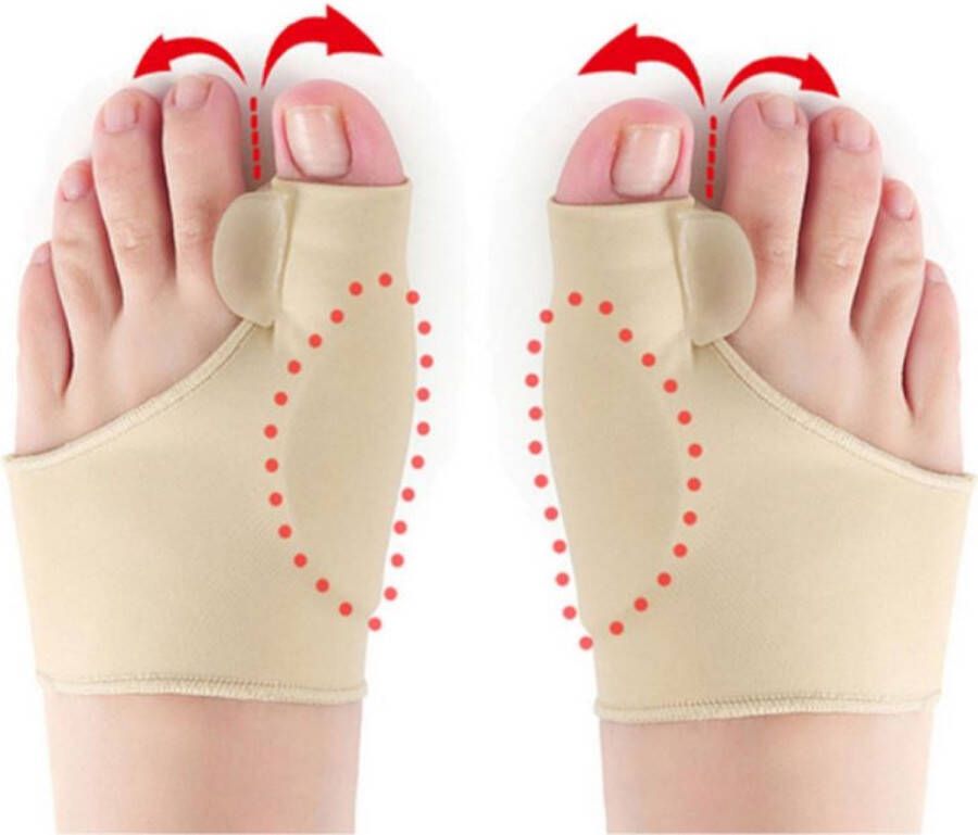 Ardran & Tookar Hallux Valgus teenspreider teencorrector hallux valgus grote teencorrector Sok 2 stuks