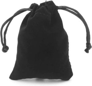 Ardran & Tookar Polydice bag dice bag Dungeons and Dragons zakje DnD zwart 1 stuks