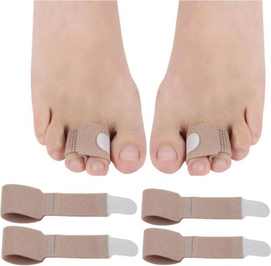 Ardran & Tookar Teenspalk toe spreader Hallux Valgus teenspreider hamerteen teencorrector vingerspalk 4 stuks