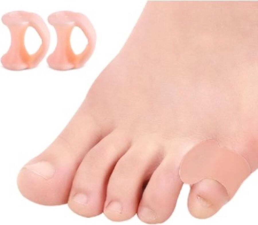 Ardran & Tookar Teenspreider Hallux Valgus teencorrector teenbeschermer kleine teen blokjes Roze 2 stuks