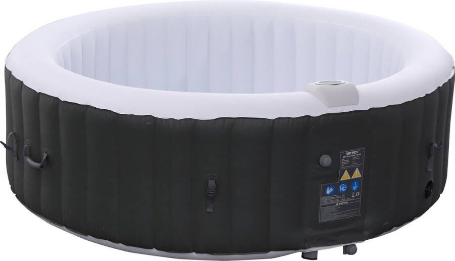 Arebos Hottub voor Innen en Buiten 6 Persoons 130 Luchtstralen 208 cm 1000L Opblaasbaar Bubbelbad Massage