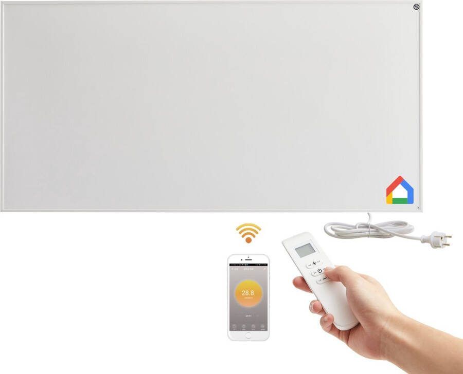 Arebos Infrarood Verwarmingspaneel 700W Wifi Infrarood paneel met thermostaat