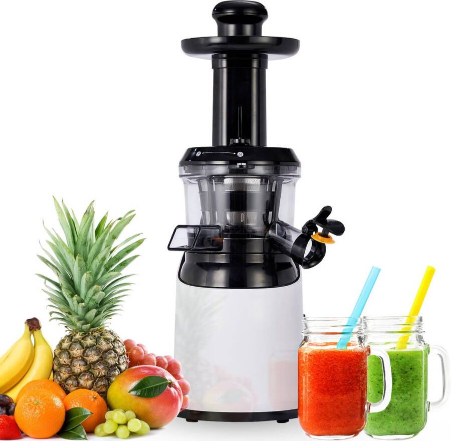 Arebos Juicer Machine Fruit Vegetable Centrifugal Electric Extractor 200W Wit