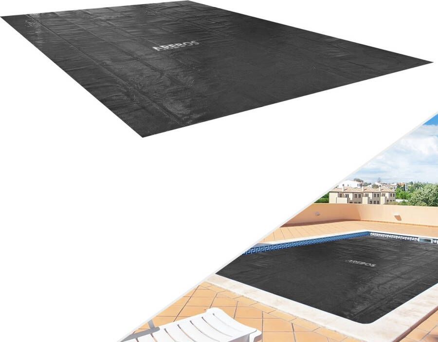 Arebos Solar Afdekzeil Zwembad Zwembadzeil 4 5 x 2 m 120 μm