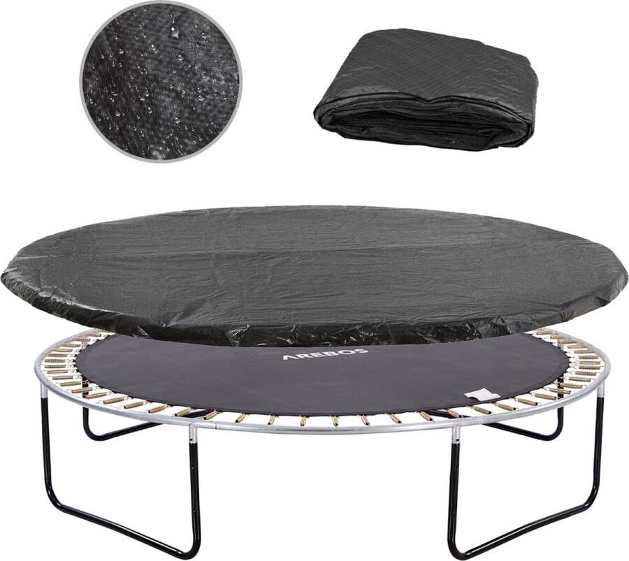 Arebos Trampoline afdekhoes 430 cm UV-bestendig weerbestendig