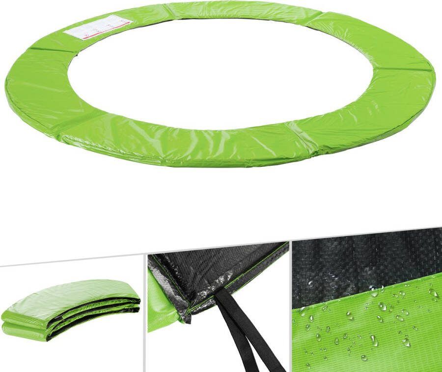 Arebos Trampoline Rand 244 cm Pvc Beschermrand Trampoline Lichtgroen
