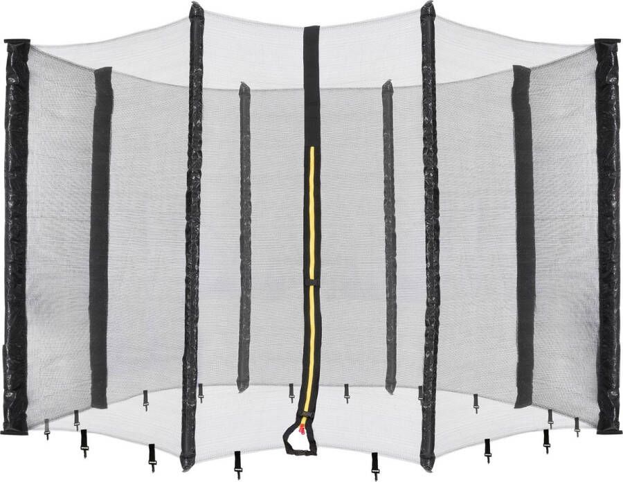 Arebos Veiligheidsnet trampoline Ø 366 cm 8 stangen fijnmazig-UV-bestendig