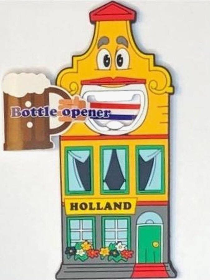 Argo Flessenopener Grachtenpand Holland Fles