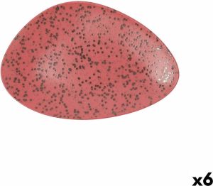 Ariane Platt tallrik Oxide Driehoekig Keramisch Rood (Ø 29 cm) (6 Stuks)