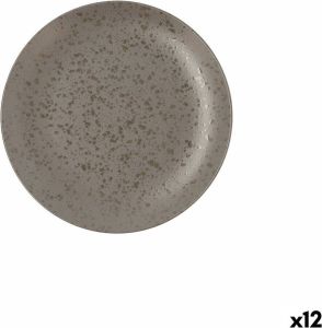 Ariane Platt tallrik Oxide Keramisch Grijs (Ø 21 cm) (12 Stuks)