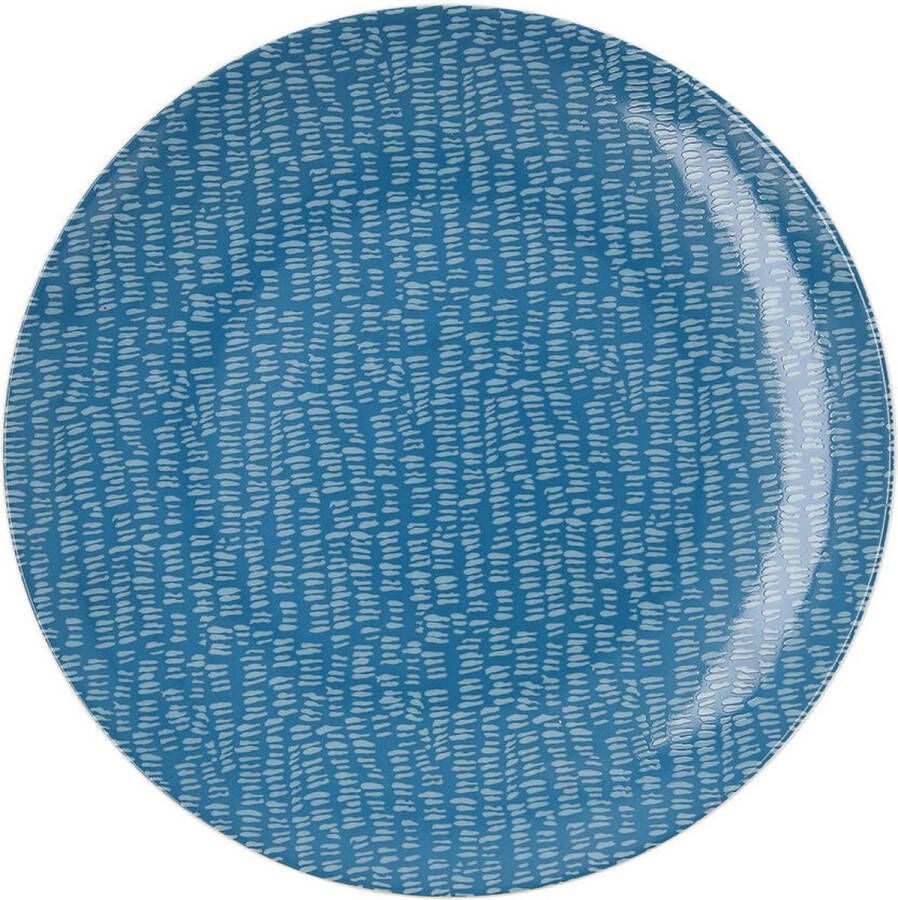 Ariane Platt tallrik Ripple Keramisch Blauw (25 cm) (6 Stuks)
