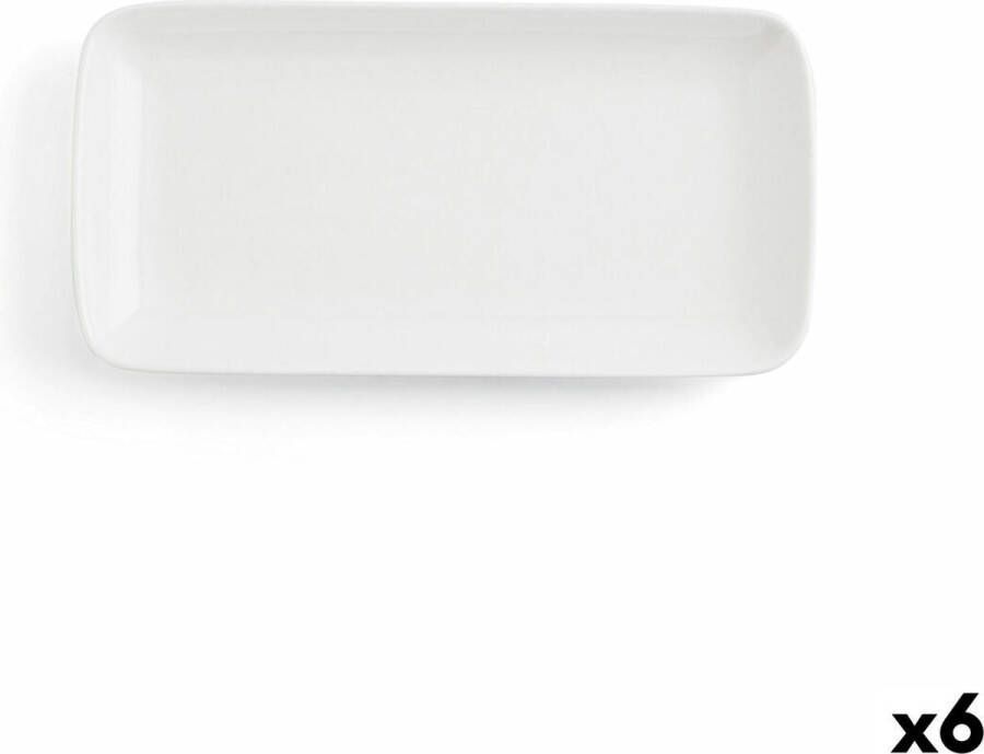 Ariane Serveerschaal Vital Coupe Rechthoekig Keramisch Wit (28 x 14 cm) (6 Stuks)