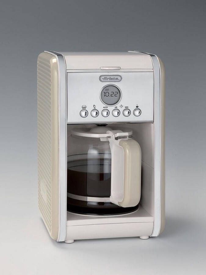 Ariete 00M134203AR0 Vintage koeffiezetter 2000W 4-12 kops timer warmhoudplaat Beige