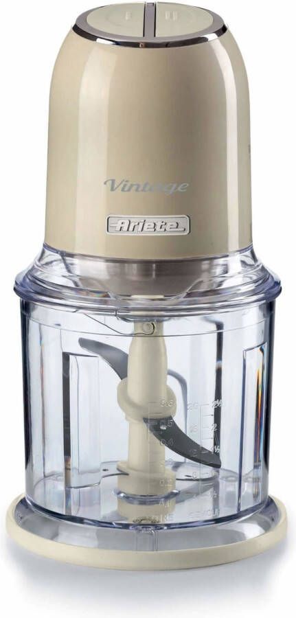 Ariete 0438 03 Vintage hakmolen 600 ml Inhoud 400 Watt 2 snelheden Beige