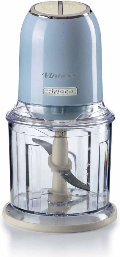 Ariete 0438 05 Vintage hakmolen 600 ml Inhoud 400 Watt 2 snelheden Blauw