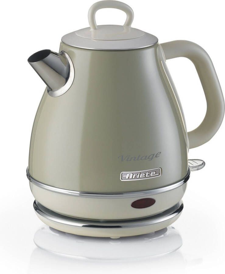 Ariete 2868 03 Vintage waterkoker 1 liter inhoud 1630 Watt draadloos Beige