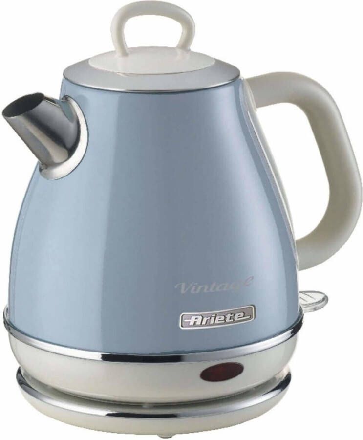 Ariete 2868 05 Vintage waterkoker 1 Liter inhoud 1630 Watt draadloos blauw