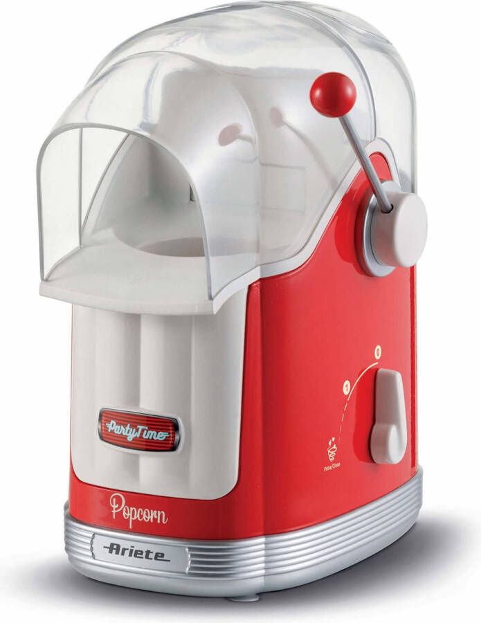 Ariete 2958 00 Popcorn Machine Bereiding zonder vet Hetelucht Klaar in 3 min Rood