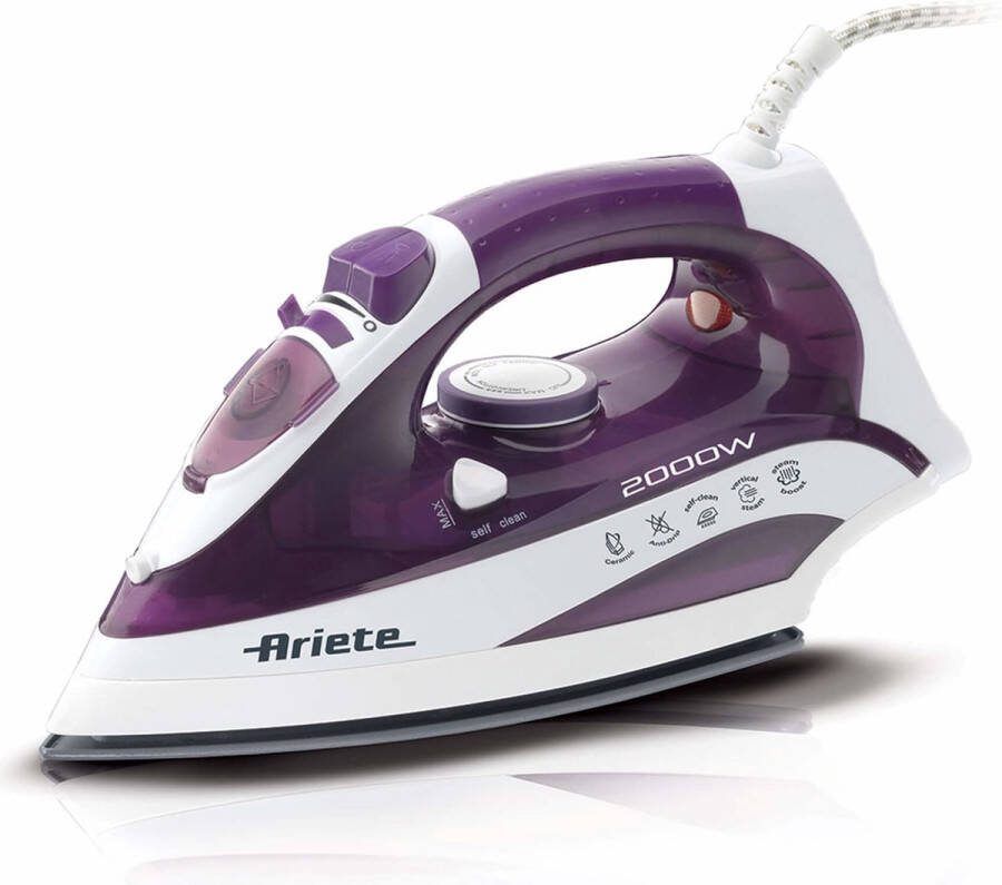 Ariete 6235 00 Stoomstrijkijzer Stoomstoot tot 140 gram Continue stoom tot 28 g min 2000 Watt