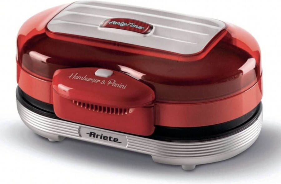 Ariete 50's Style Hamburger maker 1200W Party Time Rood