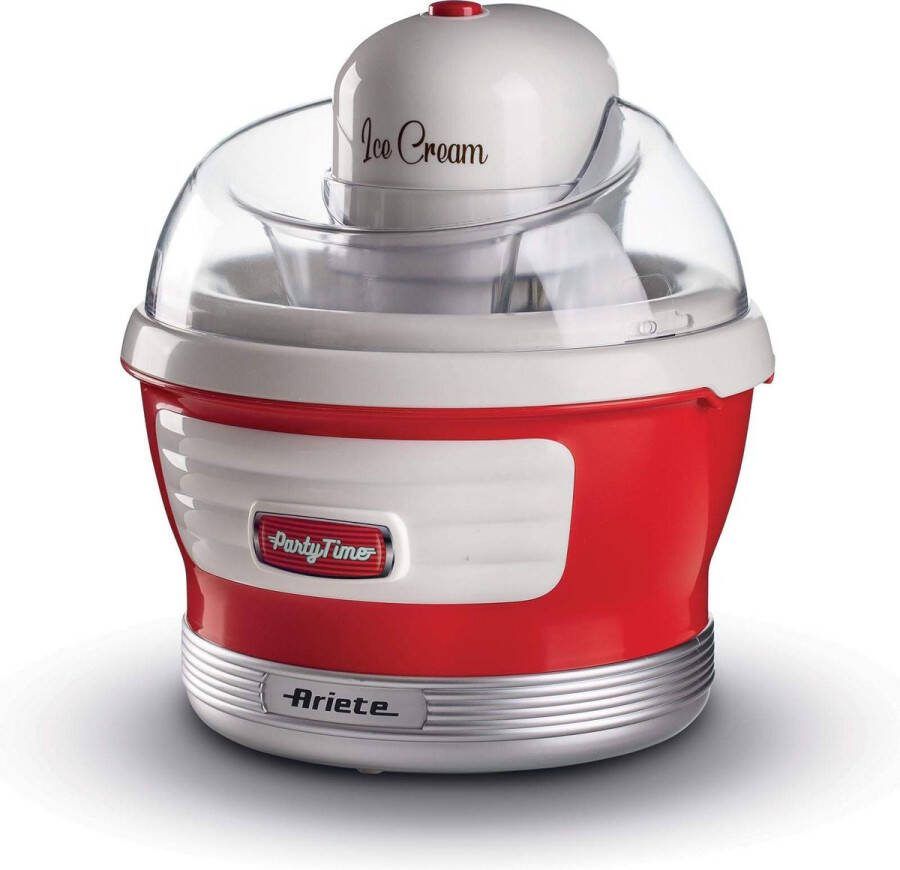 Ariete Party Time IJsmachine 1.5 liter inhoud rood