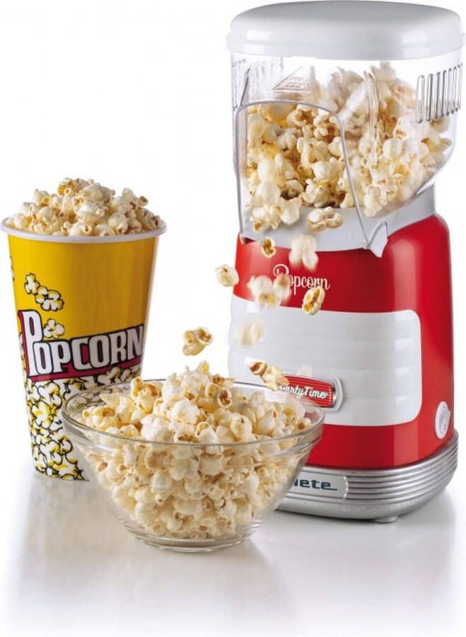 Ariete Popcorn Machine Maakt Vetvrije Popcorn Rood