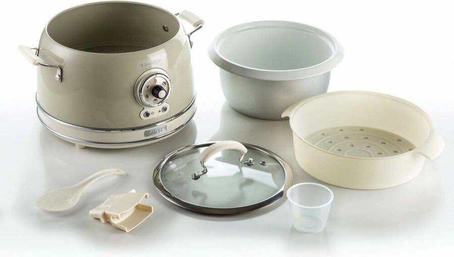 Ariete Vintage stoomkoker beige