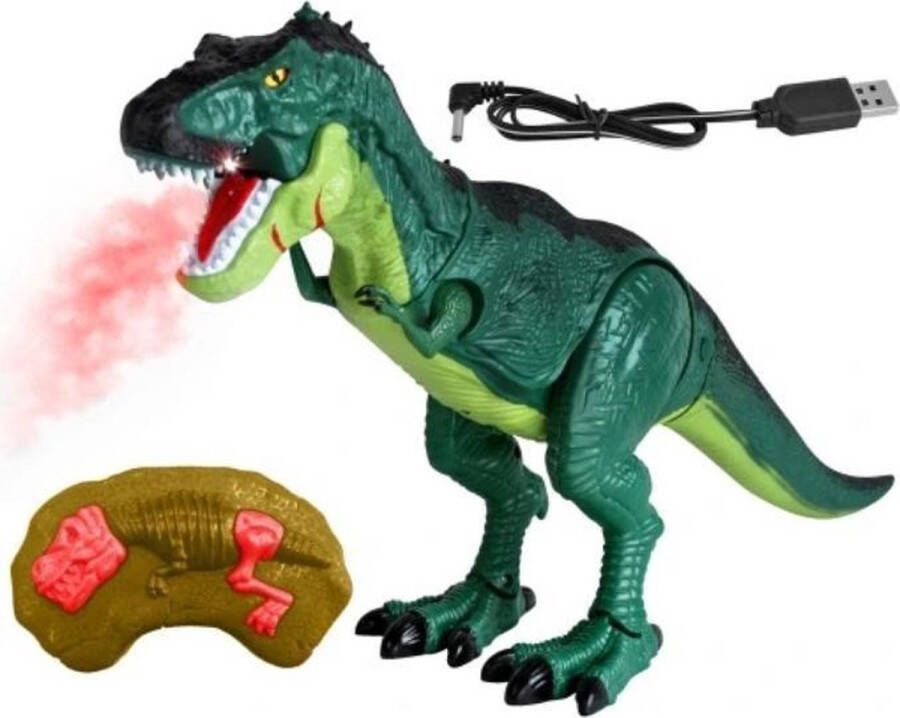 Ariko RC T-Rex Dinosaurus Op Afstandbestuurbare Radiografische Dino Met Afstandsbediening Met Interne Accu 2.4Gz Schaal 1:14 inclusief batterijen