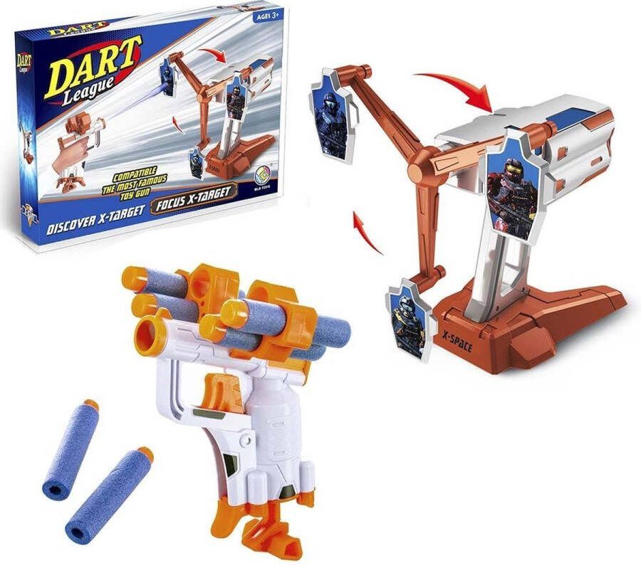 Ariko Schietspel Molen | Shooting Game | Target Shooting | Schietspel | Schietspel met draaiende targets | Pistool | Blaster | Drinkspel | Schietspel voor Kinderen en Volwassenen | Inclusief batterijen