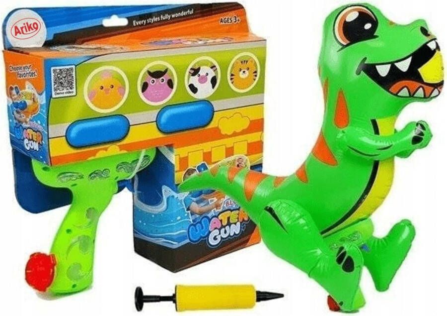 Ariko XXL Opblaasbaar Waterpistool Dinosaurus Inclusief pomp