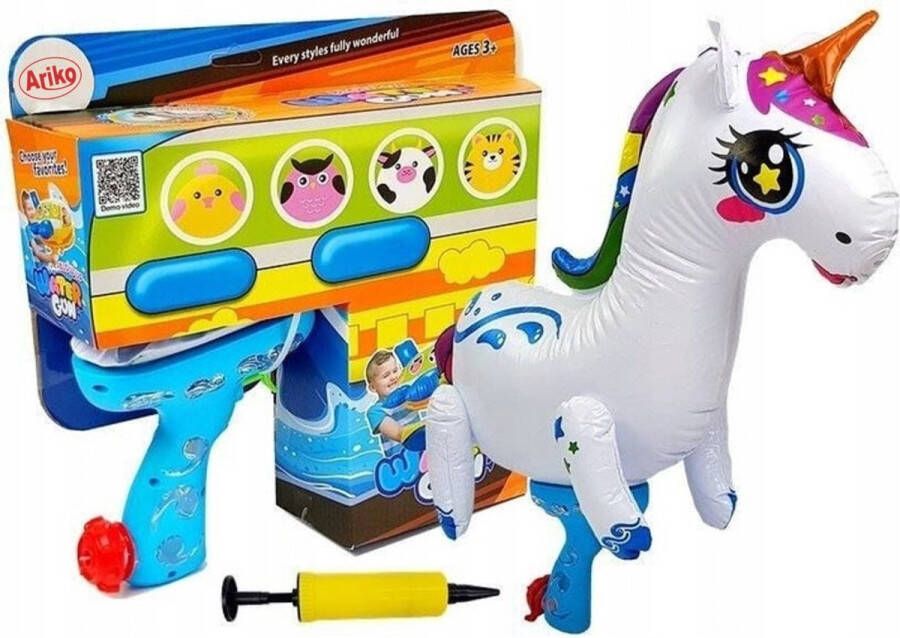 Ariko XXL Opblaasbaar Waterpistool Eenhoorn Unicorn Inclusief pomp