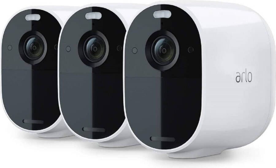 Arlo Essential beveiligingscamera 3 IP-camera's (white) Full HD (1080p) 130˚ Field of view Wireless (battery 6 mos.)