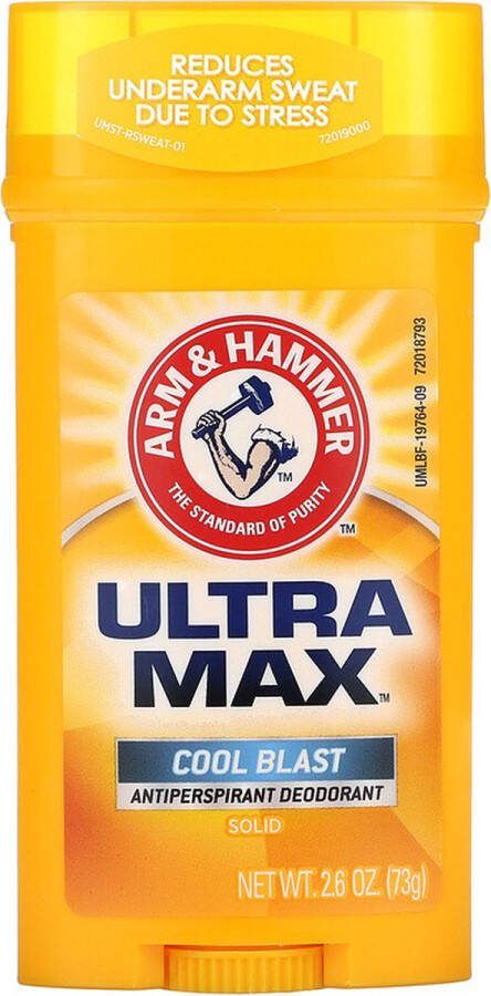 ARM & HAMMER UltraMax Solid Antiperspirant Deodorant for Men Cool Blast 73 g