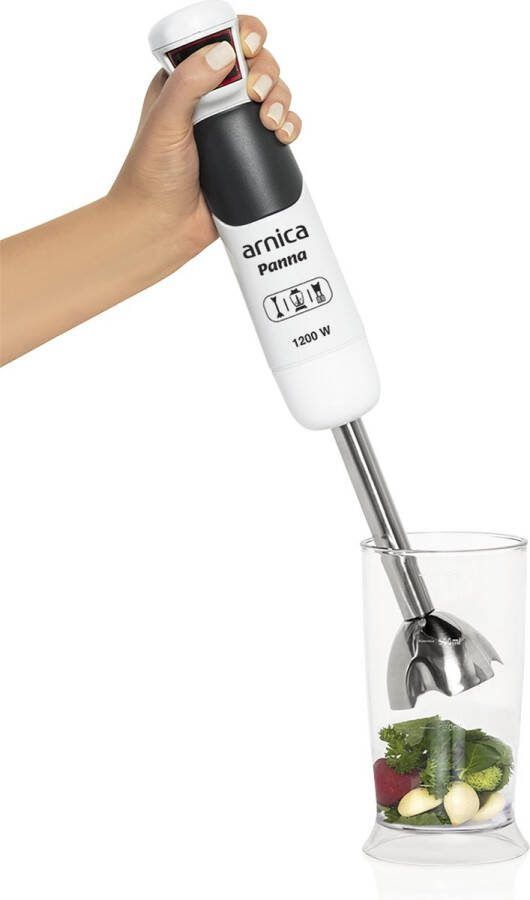 Arnica Panna Staafmixer 1200 W Turbofunctie Wit