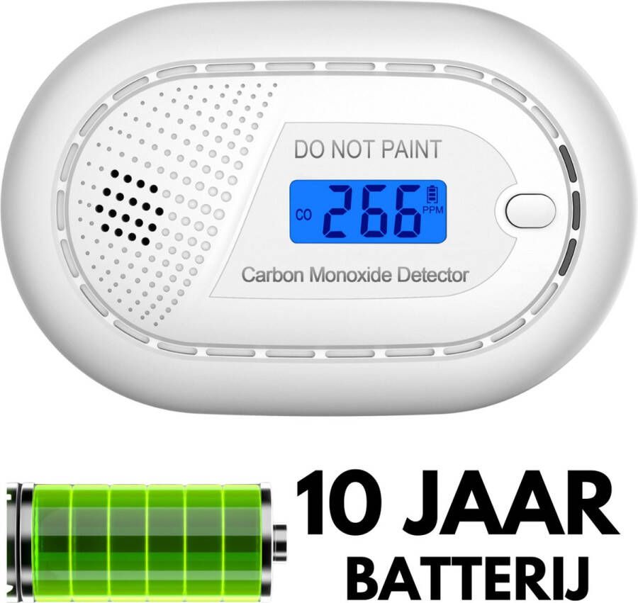 Aroha Safety Pro Koolmonoxidemelder CO melder met 10 jaar batterij Draagbare koolstofmonoxidemelder CO meter & CO gas detector met alarm