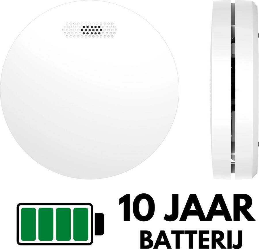 Aroha Rookmelder met 10 jaar batterij & sensor Extra dun design rookmelder & brandmelder Voldoet aan alle EU normen