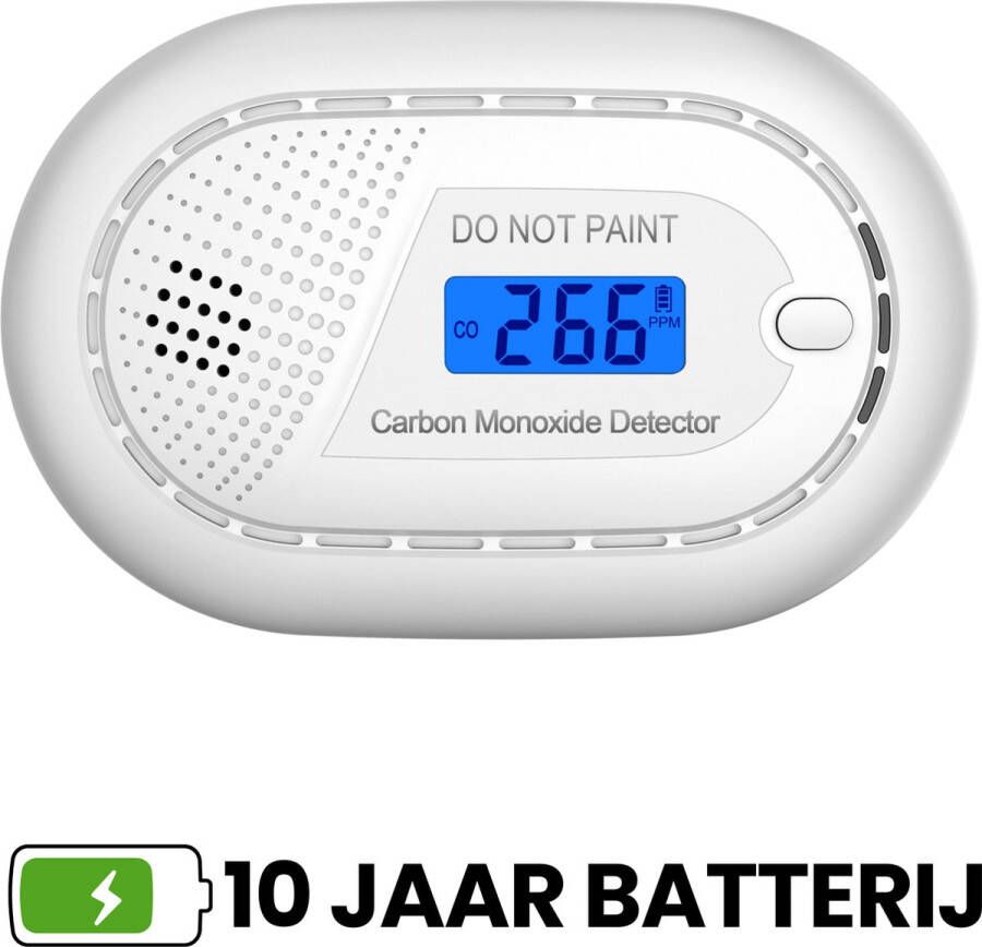 Aroha Safety Pro Koolmonoxidemelder CO melder met 10 jaar batterij Draagbare koolstofmonoxidemelder CO meter & CO gas detector met alarm