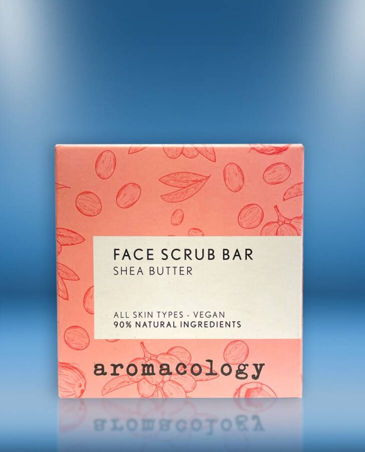 Aromacolocy Face scrub bar Sheabutter Gezichtsscrub Vegan 80 gram Aromacology